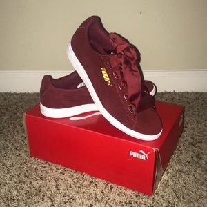 puma vikky ribbon red